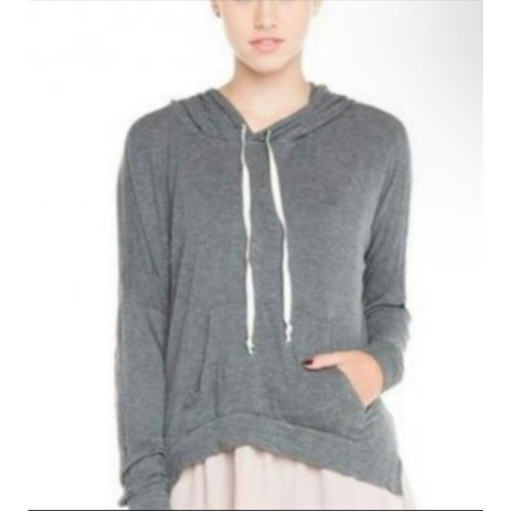 Brandy Melville Womens Oversized Crewneck Hooded Sweatshirt One Size Wool Y2K